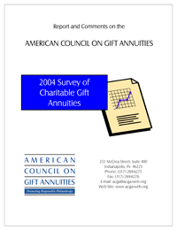 2004 ACGA Survey